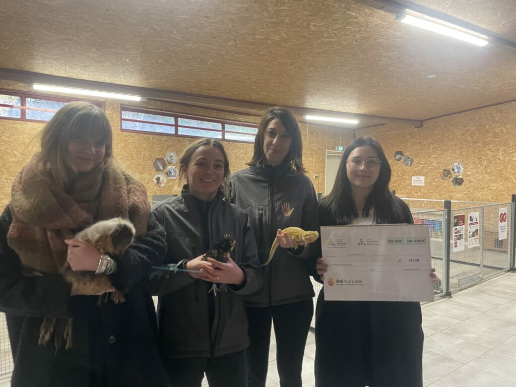 Les BTS SAM et CAP ATMFC s’associent au profit de l’association Ani‘nomade