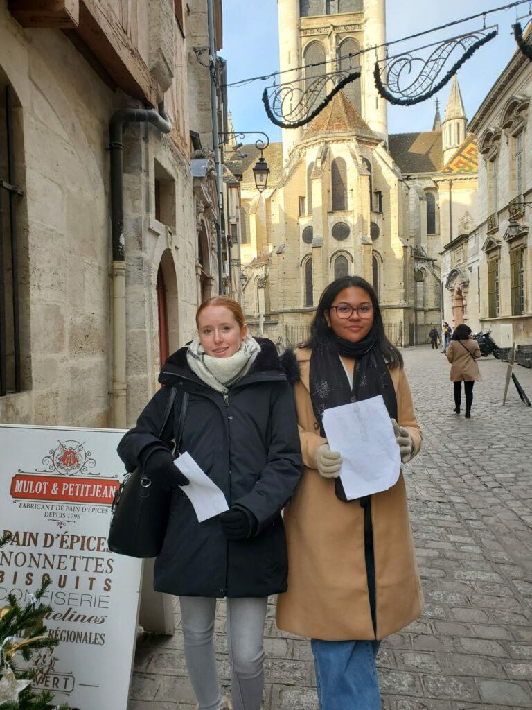 Les 3ème Prépa Métiers ont tourné un documentaire sur Dijon, en anglais pour leurs correspondants