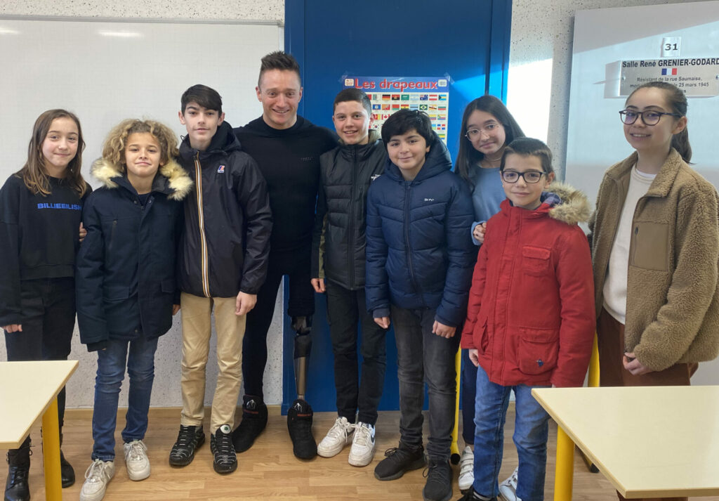 Un champion du monde à la rencontre des 5ème