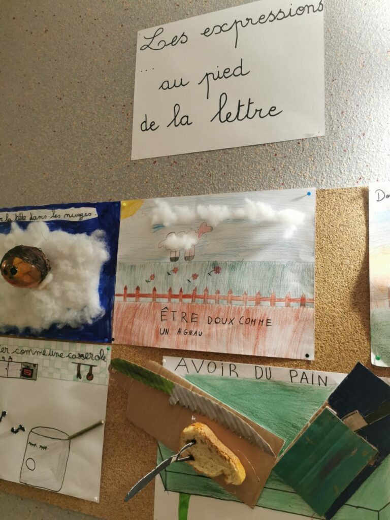 Les expressions font tout un plat chez les CM1B