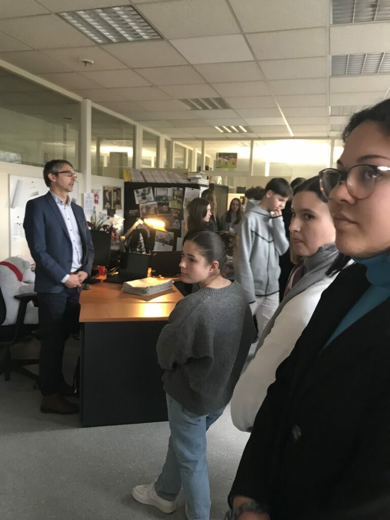 Visite des locaux du Bien Public pour les 3ème Prépa Métiers