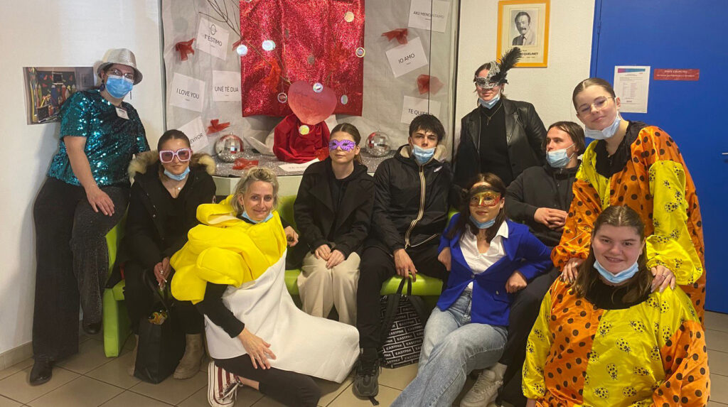 Carnaval à l&rsquo;Ehpad pour les élèves de 1ère AEPA